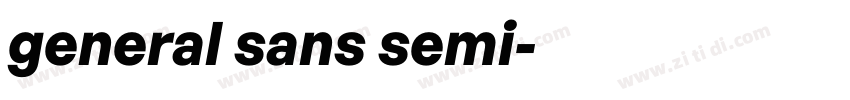 general sans semi字体转换
